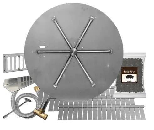 Firegear 44" Round Disk Paver Ready Gas Fire Pit Kit FPB-44DBS36MTN-PK Fire Pit Inserts FPB-44DBS36MTN-PK Flame Authority