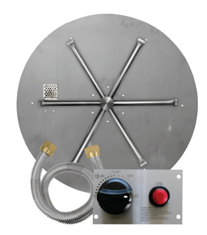 Firegear TPSI Round Flat Fire Pit Burner System FPB-29DBS22TPSI-P ...