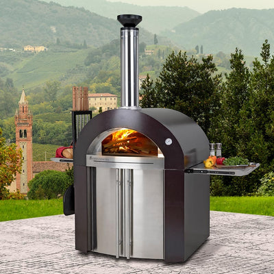 Forno Venetzia Bellagio 500 Wood Fired Pizza Oven, Copper - FVBEL500C Flame Authority