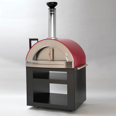 Forno Venetzia Torino 300 Wood Fired Pizza Oven, Red - FVTOR300R Flame Authority