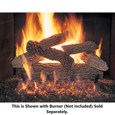 Golden Blount 18" Round Mountain Seasoned Vented Gas Log Set (Logs Only) Flame Authority