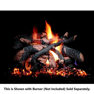 Golden Blount 18" Texas Hickory Fire See Through Vented Gas Log Set (Logs Only) Flame Authority