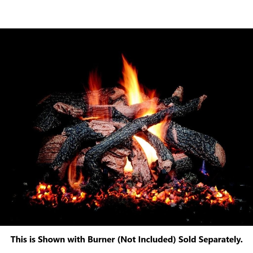 Golden Blount 24" Texas Hickory Fire See Through Vented Gas Log Set (Logs Only) Flame Authority