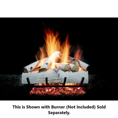 Golden Blount 24" Winter Wood Birch Vented Gas Log Set (Logs Only) Flame Authority