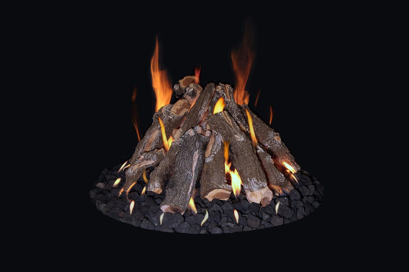Grand Canyon 30" Round Flat Stack Electronic Start Outdoor Fire Pit Kit RFS-30-WBECS