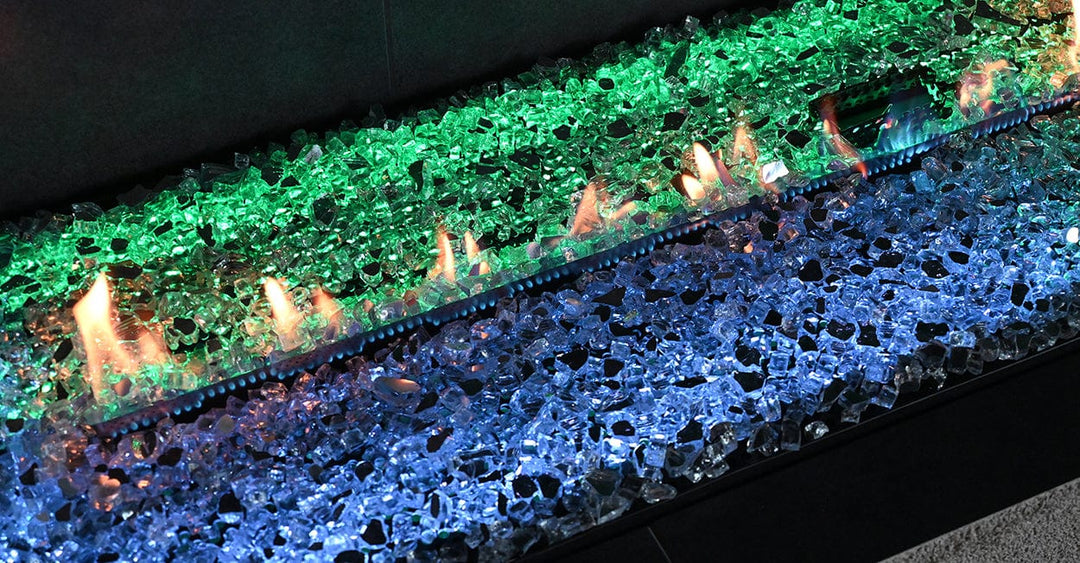 Grand Canyon Bedrock II 48" Vent Less Linear Drop-In Gas Burner & Case VFLDB48L-E