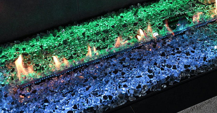 Grand Canyon Bedrock II 48" Vent Less Linear Drop-In Gas Burner & Case VFLDB48L-E