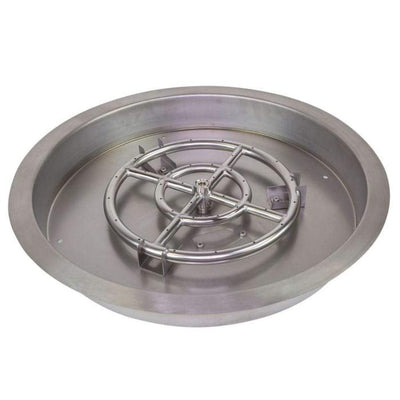 Grand Canyon Outdoor Round Stainless Steel Drop-In Pan with Burner