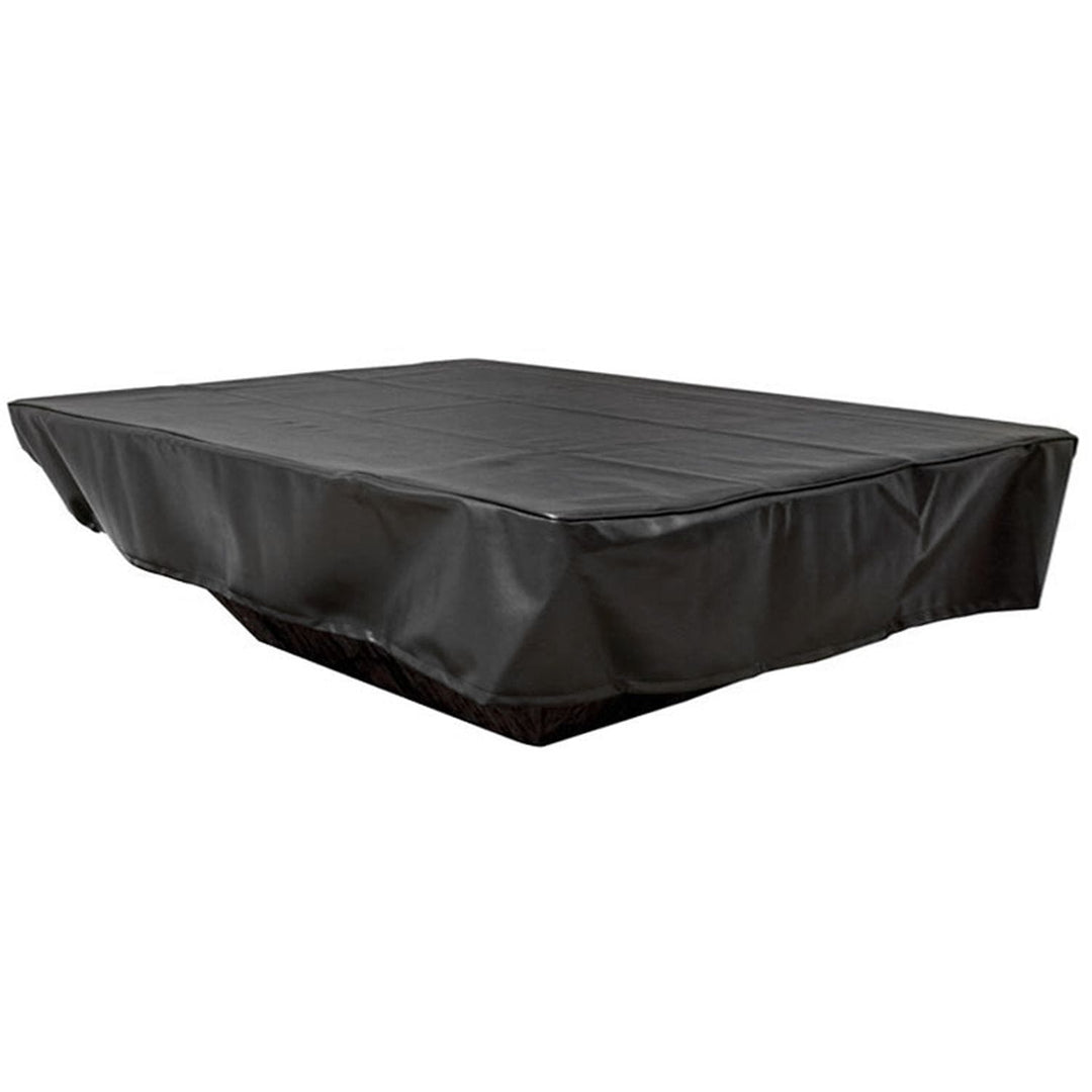HPC Fire 130x30 inch Rectangle Black Vinyl Fire Pit Cover FPC-130X30