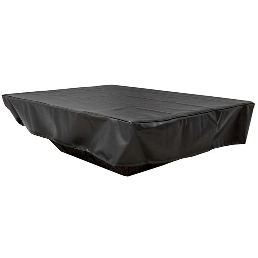 HPC Fire 130x30 inch Rectangle Black Vinyl Fire Pit Cover FPC-130X30