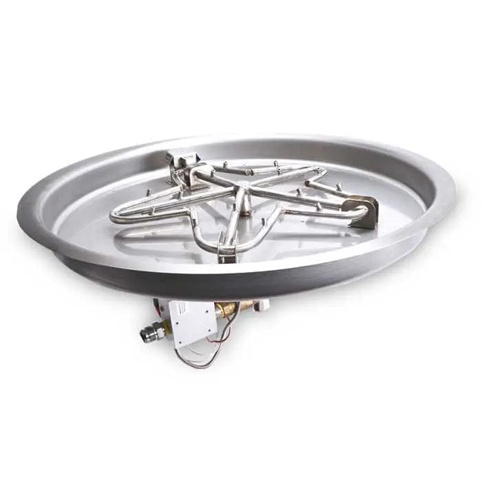 HPC Fire 19" Round Bowl Pan Electronic Ignition Fire Pit Insert PENTA19EI Fire Pit Inserts Flame Authority