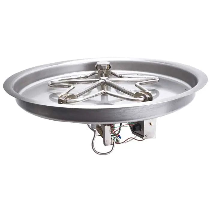 HPC Fire 19" Round Bowl Pan Electronic Ignition Fire Pit Insert PENTA19EI Fire Pit Inserts Flame Authority