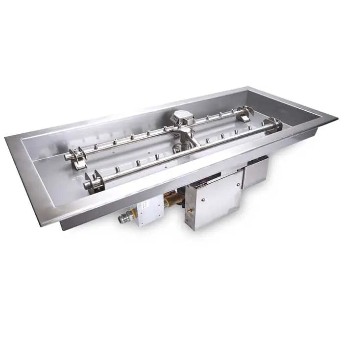 HPC Fire 30" Rectangular H-Burner Pan Fire Pit Insert 30x12SSEI-H Fire Pit Inserts Flame Authority