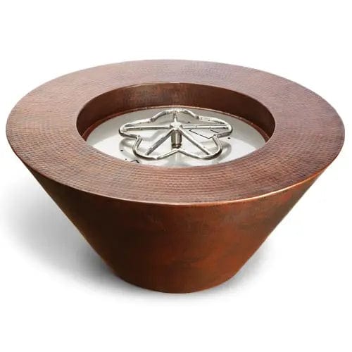 HPC Fire 32" Copper Mesa Fire Bowl Gas Fire Pit MESA32-MLFPK Fire Bowls Flame Authority