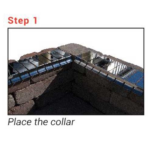 HPC Fire 44x6.2 inch Flex Form Installation Collars IC44SS-FF