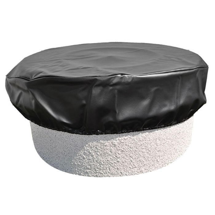 HPC Fire 45-Inch Round Black Vinyl Fire Pit Cover FPC-45