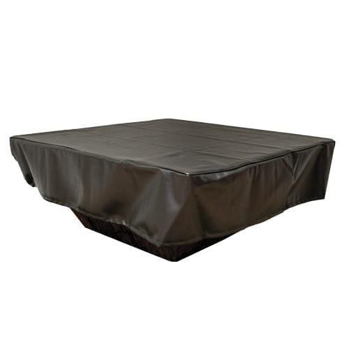 HPC Fire 62x30 inch Rectangle Black Vinyl Fire Pit Cover FPC-62X30