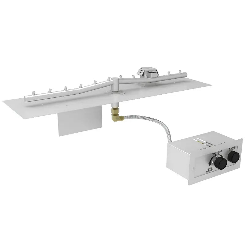 HPC Fire 72-Inch Torpedo Linear Flat Fire Pit Insert - Push-Button Ignition Fire Pit Inserts Flame Authority