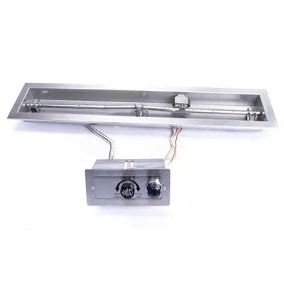 HPC Fire 72" Linear Trough Electronic Ignition Fire Pit Insert Fire Pit Inserts Flame Authority