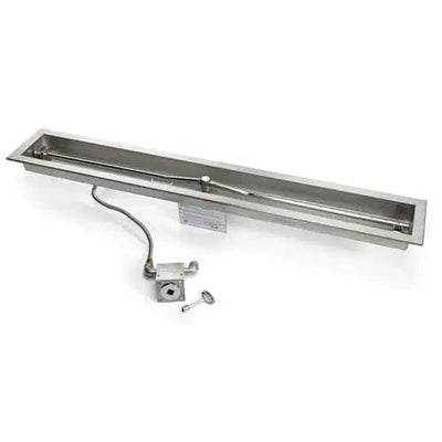 HPC Fire 96" Linear Trough Electronic Ignition Fire Pit Insert Fire Pit Inserts Flame Authority