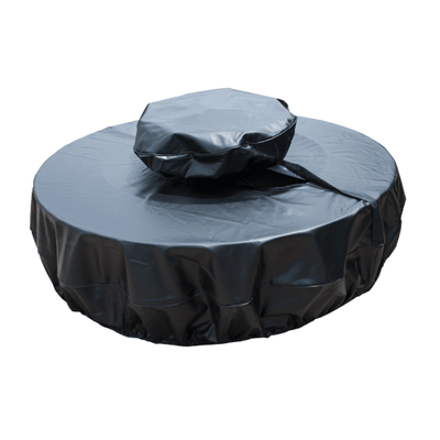 HPC Fire Basin 84-inch Round Black Vinyl Fire Pit Cover FPC-84WB