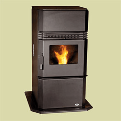 Hudson River Kinderhook Black Free Standing with Black Door with Integrated Hearth Pad Flame Authority