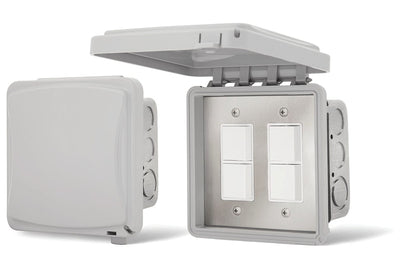Infratech Dual Duplex, Flush Mount with Weatherproof Cover 14-4315