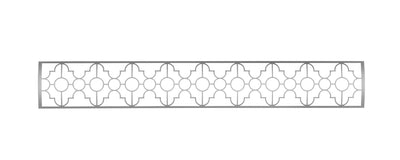 Infratech Mediterranean Motif Decorative Fascia for 61-1/4” Dual Element Heater