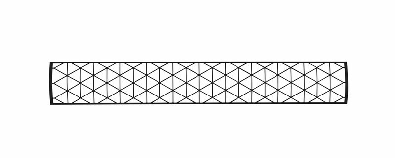 Infratech Motif Contemporary Decorative Fascia for 61-1/4” Dual Element Heater