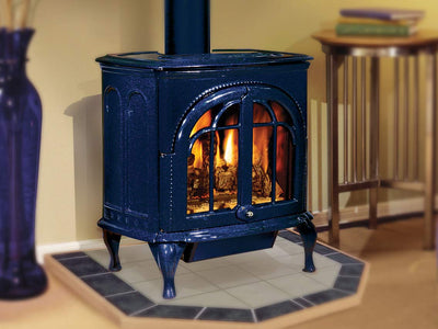 Iron Strike Serefina Cast Iron Freestanding Direct Vent Gas Stove Flame Authority