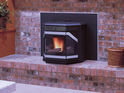 Iron Strike Winslow PI40GL 36" Traditional Cast-Iron modern Pellet Fireplace Insert Flame Authority