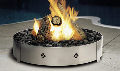 Kingsman 20-inch Round Gas Outdoor Fire Pit - FP2085