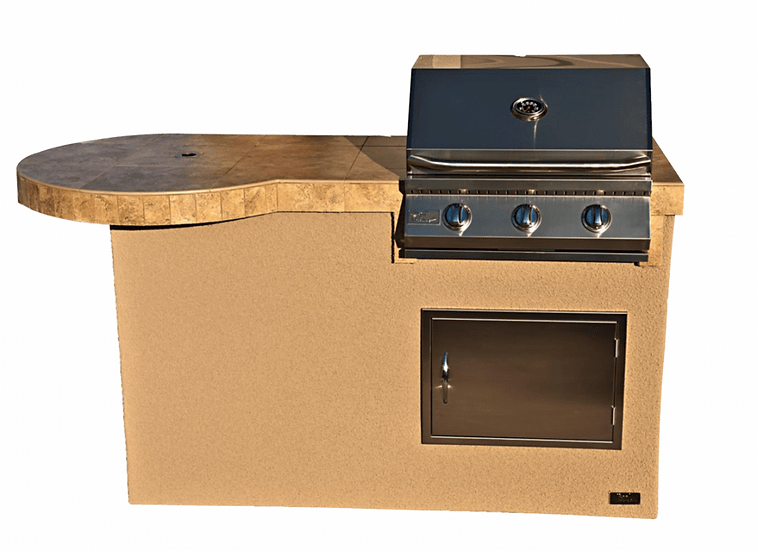 KoKoMo Grills Fire Outdoor Kitchen BBQ Island Grill - Thumbnail 4