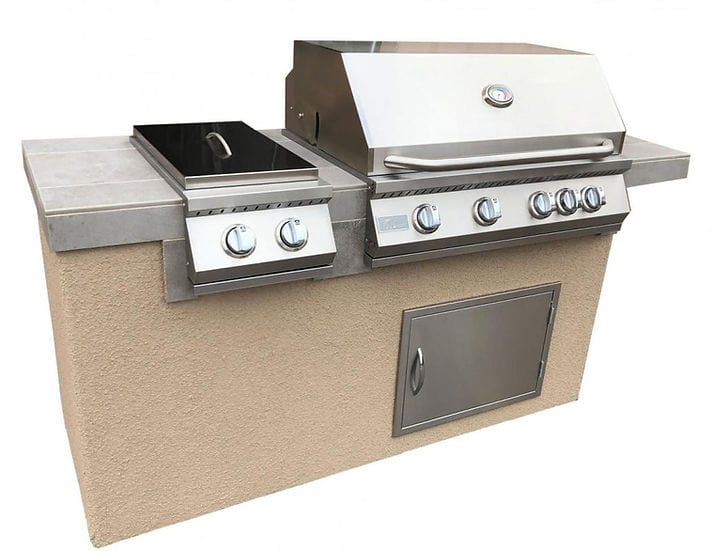 Kokomo Grills Antigua 6 ft BBQ Island Outdoor Kitchen – Flame Authority