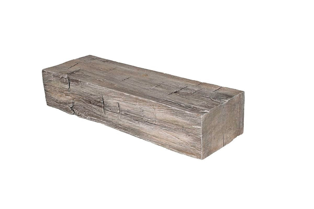 Lexington Hearth Hayloft Beam Weathered Grey 2-foot Extension HB-2-LH-WG