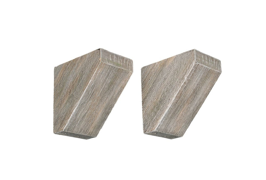 Lexington Hearth Weathered Grey Sawmill Corbel (Set of 2) SM-C-LH-WG