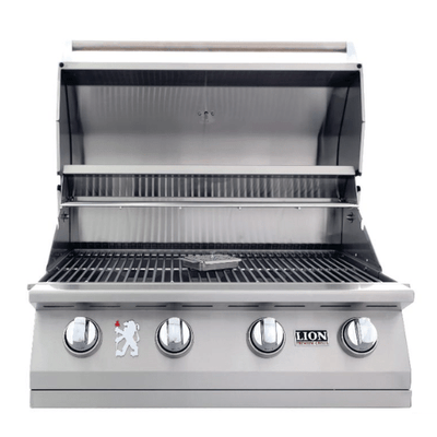 Lion Grills L-60000 32-Inch Premium Gas Built-In Grill With Cover Grills 65623 Flame Authority