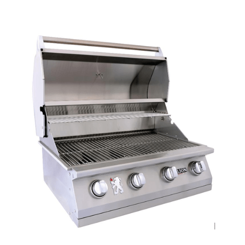 Lion Grills L-60000 32-Inch Premium Gas Built-In Grill With Cover Grills Flame Authority