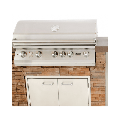 Lion Grills Quality Q BBQ Grill Island in Stucco BBQ Islands 90113 Flame Authority