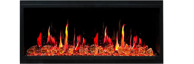 Litedeer Homes Latitude 45-inch Ultra Slim Built-in Electric Fireplace with Reflective Fire Glass ZEF45XA