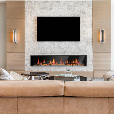 Litedeer Homes Latitude 75-inch Ultra Slim Built-in Electric Fireplace ZEF75V
