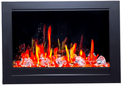Litedeer Homes LiteStar 30-inch Smart Electric Fireplace Insert with Crystal Pebble