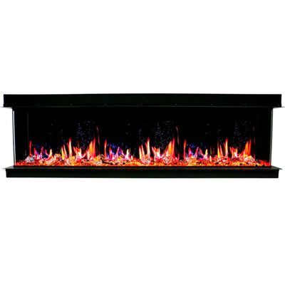 Litedeer Homes WarmCastle 50-inch 3 Side Smart Control Electric Fireplace ZEF50T