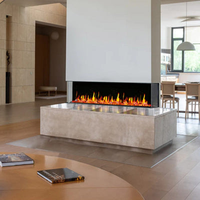 Litedeer Homes WarmCastle 60-inch 3 Side Smart Control Electric Fireplace ZEF60T