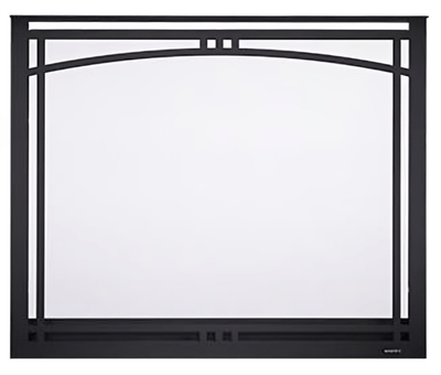 Majestic 39-inch Manor Arched Overlap Fit Front  with ClearVue mesh for Meridian Gas Fireplaces MANOR36
