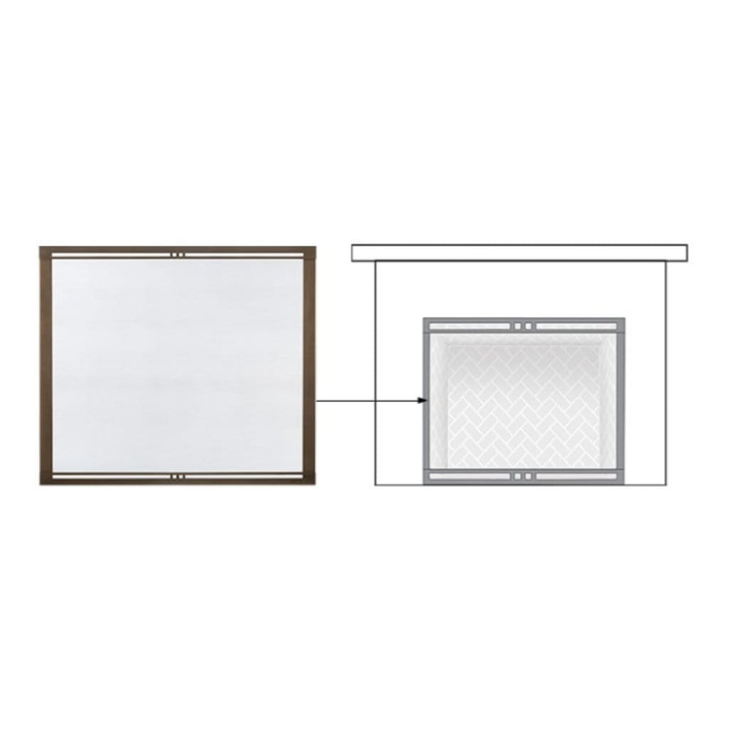 Majestic 42" Firescreen Fronts for Marquis II Direct Vent Fireplace FSMQ42