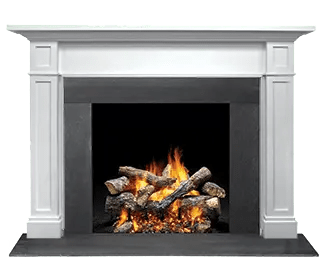 Majestic Acadia A 44" Primed MDF Flush Wood Mantel AFAAMPA Fireplace Accessories AFAAMPA Flame Authority