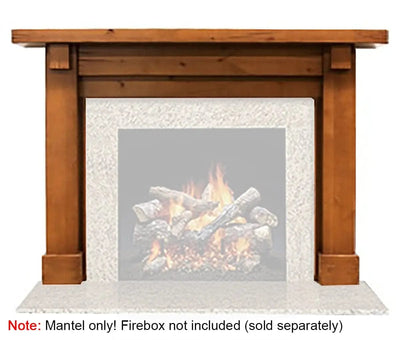 Majestic Battlefield B 48" Primed MDF Flush Wood Mantel AFBDMPB Fireplace Accessories AFBDMPB Flame Authority