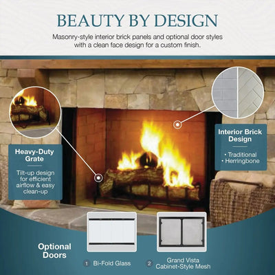 Majestic Biltmore 36" Wood-Burning Fireplace SB60 Fireplaces SB60 Flame Authority