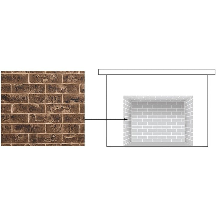 Majestic Brick Interior Panels for Marquis II Direct Vent Fireplace BRICKMQ36